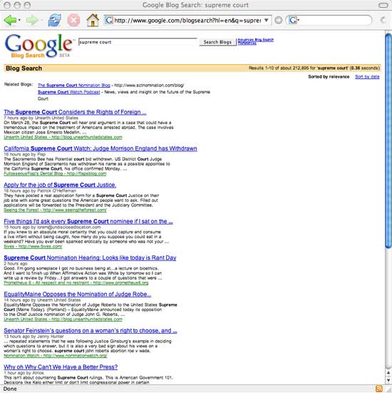 google blog. new Google Blog Search.