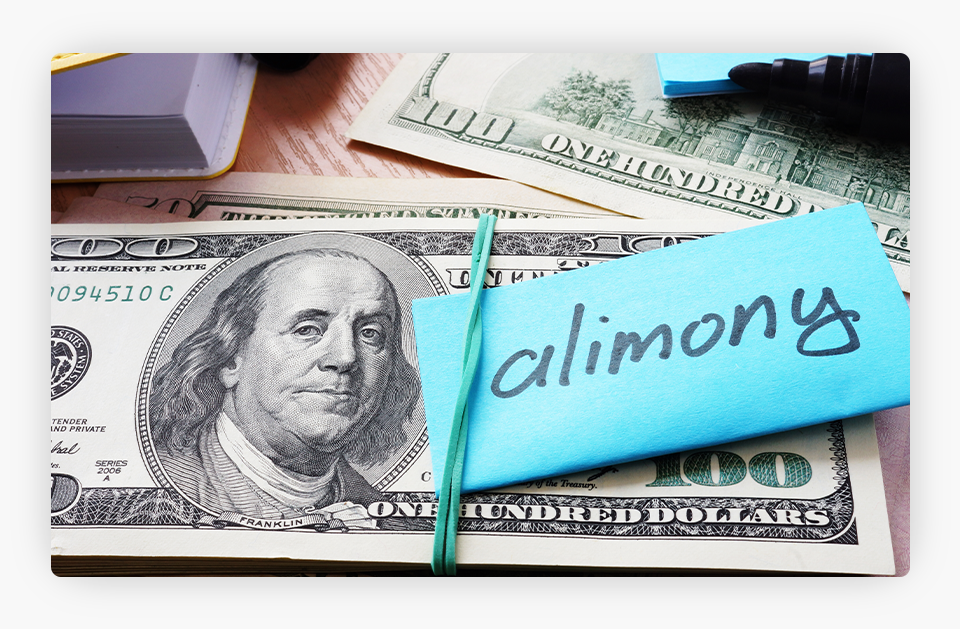100 Dollars Bill Marked as Alimony