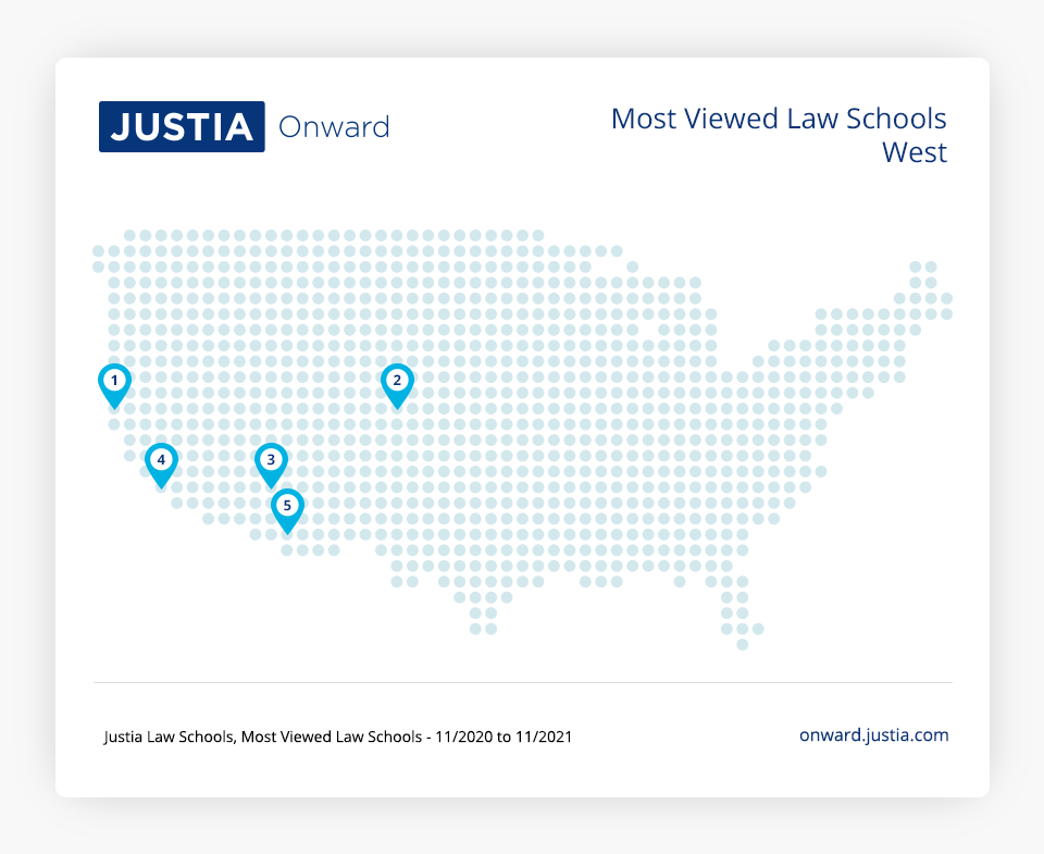 Most Viewed Law Schools West