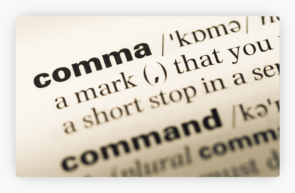 Definition of Comma