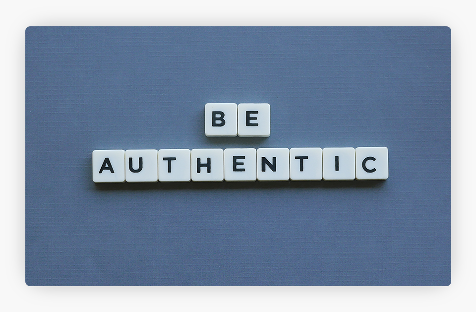 Be Authentic -Scrabble Phrase
