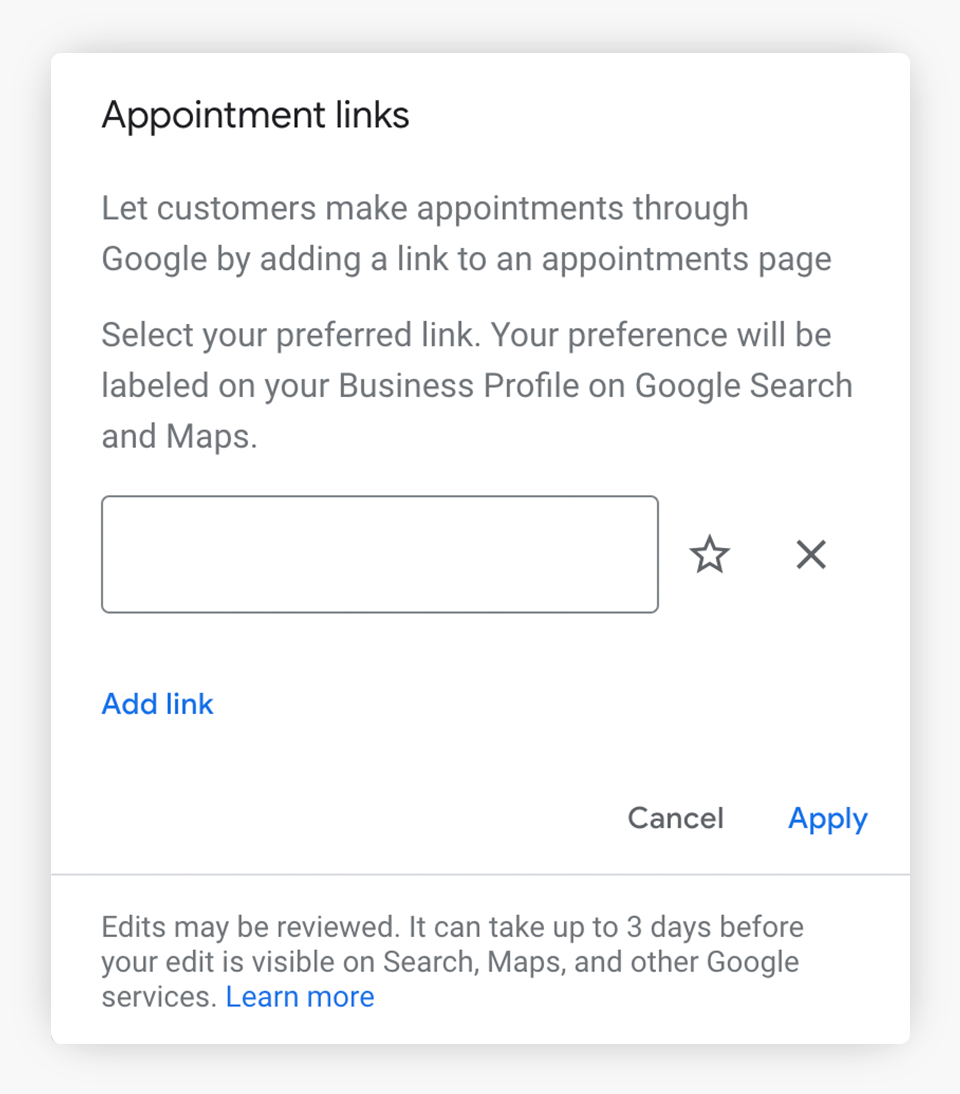 Appointment Links
