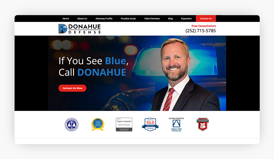 Donahue Defense Home Page