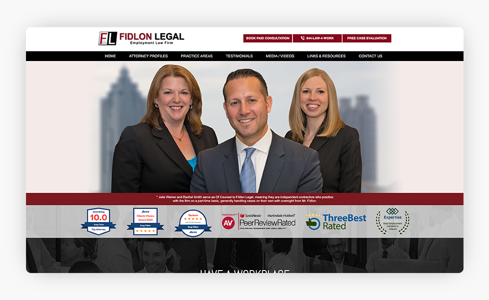 Fidlon Legal Website