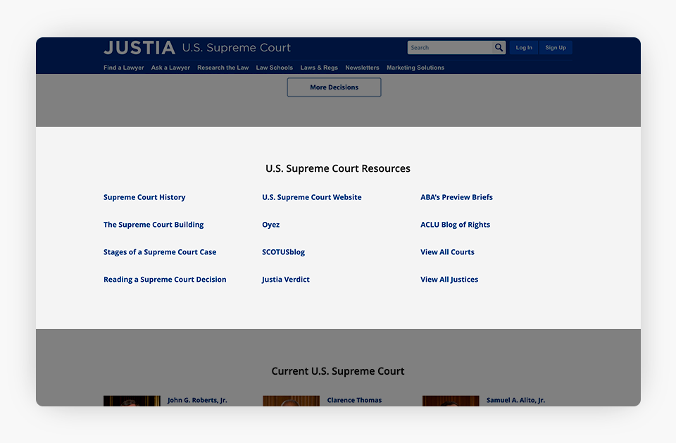 U.S. Supreme Court Resources