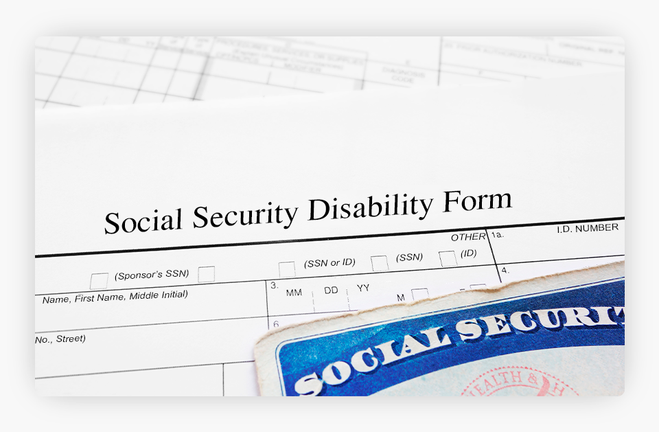 Social Security Disability Form Image