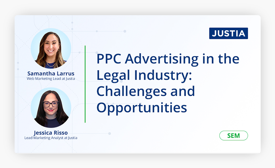 PPC-Advertising in the Legal Industry Webinar Cover