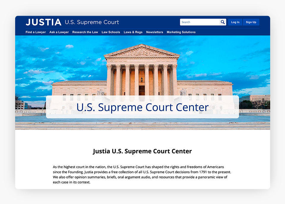 U.S. Supreme Court Center Image