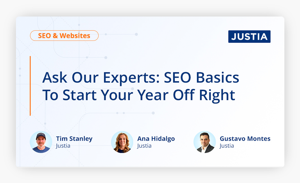Ask Our Experts SEO Basics To Start Your Year Off Right Cover Image