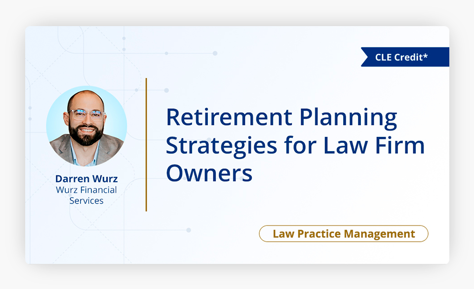 Retirement Planning Strategies for Law Firm Owners Cover Image