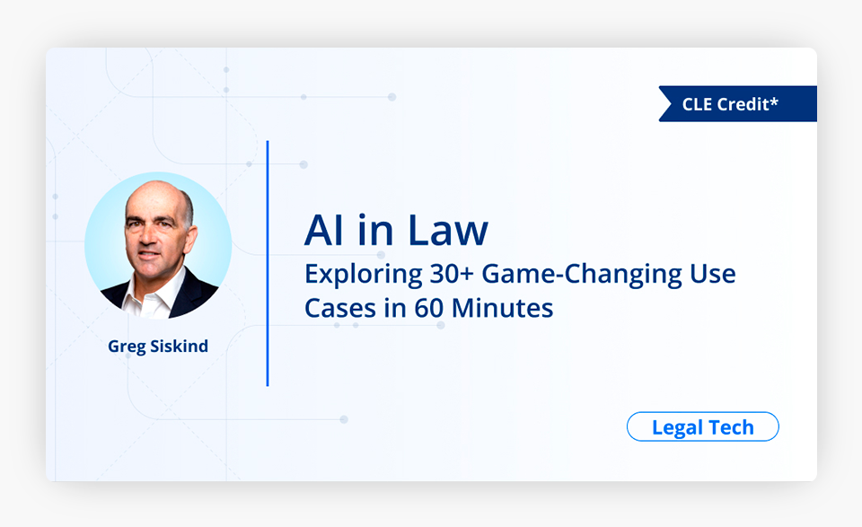 AI in Law Exploring 30+ Game-Changing Use Case in 60 Minutes Cover