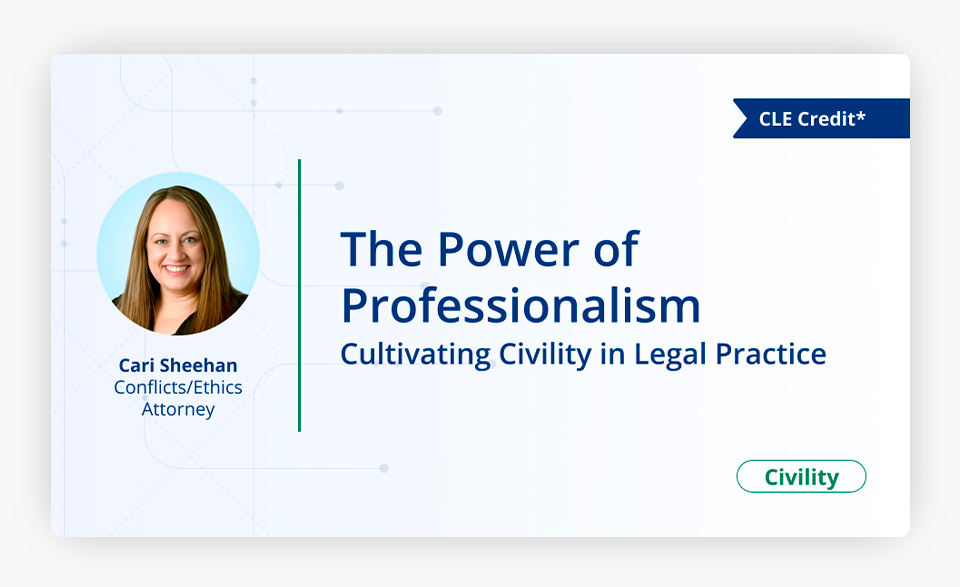 The Power of Professionalism Cultivating Civility in Legal Practice Cover