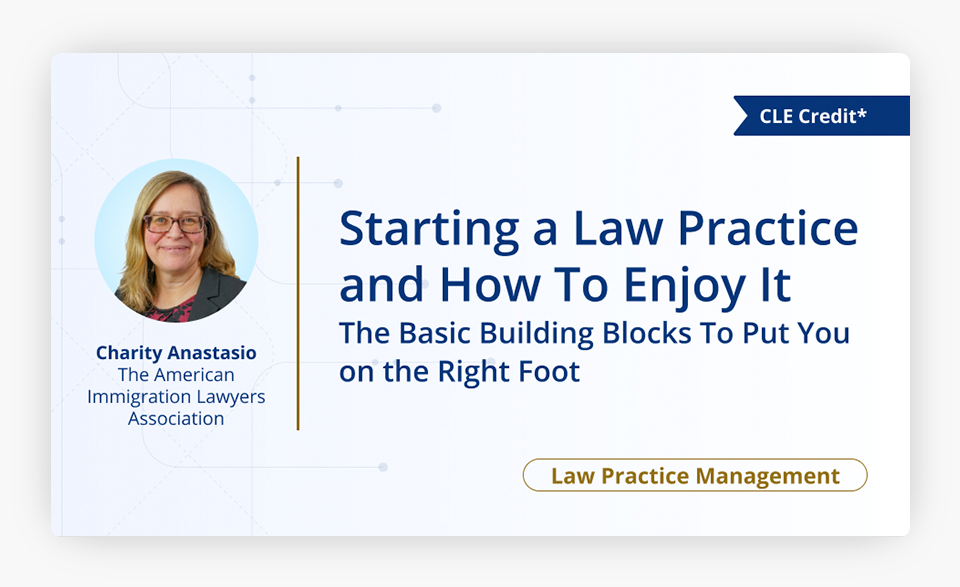 Starting a Law Practice and How To Enjoy It The Basic Building Blocks To Put You on the Right Foot Cover Image